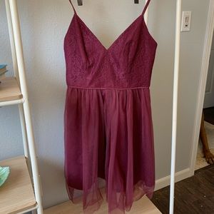 Bridesmaid Dress Merlot